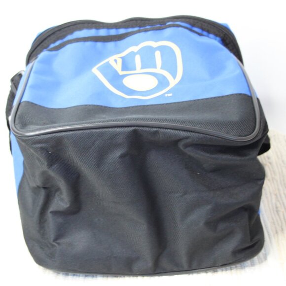 MILWAUKEE BREWERS MLB MILLER HIGH LIFE COLLAPSIBLE BLUE TOTE COOLER SGA - Picture 9 of 14